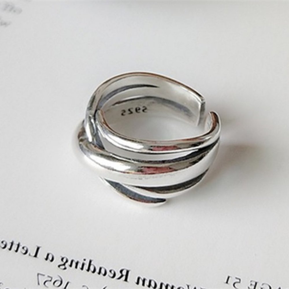 NEW 925 Sterling Silver Infinity Adjustable Ring - Picture 5 of 7